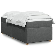 Sommier à Lattes de Lit avec Matelas Rembourré Adulte Chambre Tissu vidaXL