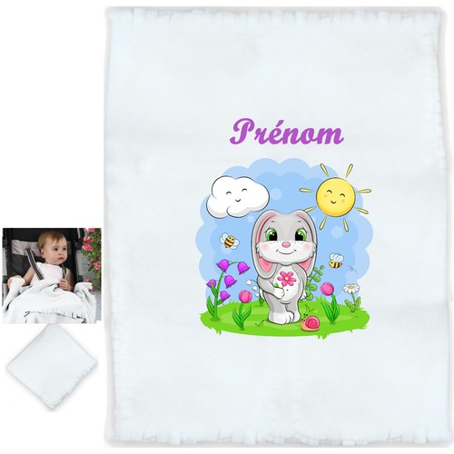 Plaid lapin bébé - plaid,