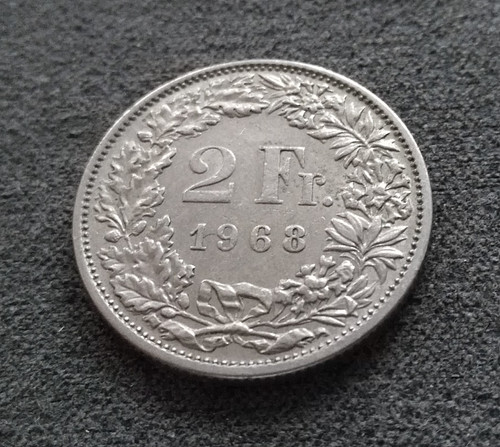 Monnaie suisse francs 1968 - monnaie,