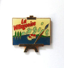 RNT D/ pin's La Villageoise chevalet peintre