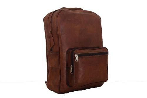 Cuir souple sac dos - cuir, à