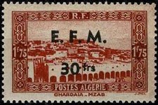 CF ALGÉRIE   1943 GHARDAIA
