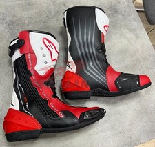 Bottes de course moto en cuir