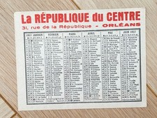 Ancien Almanach / Calendrier de poche 1957 La république du centre Orléans
