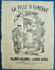 MILITARIA 70 AMIATI PARTITION LA FILLE D'AUBERGE BENZA DELORMEL VILLEMER ANCOURT