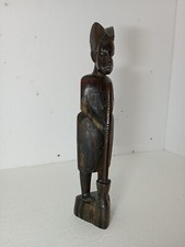 sculpture femme au pilon, bois