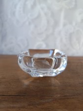 ✨Superbe & élégant cendrier / vide-poche en cristal blanc signé Daum France