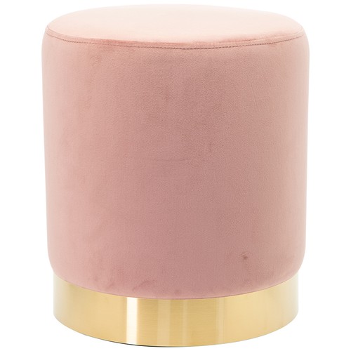 Pouf repose pieds velours - en,