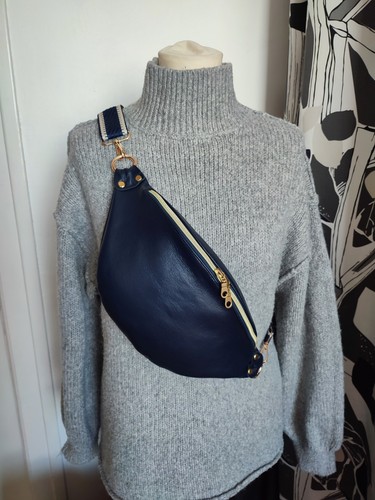 Sac banane cuir - sac,