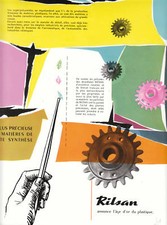 Publicité ancienne Rilsan l'âge d'or du plastique issue de magazine