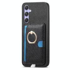 Étui rétro cross en cuir