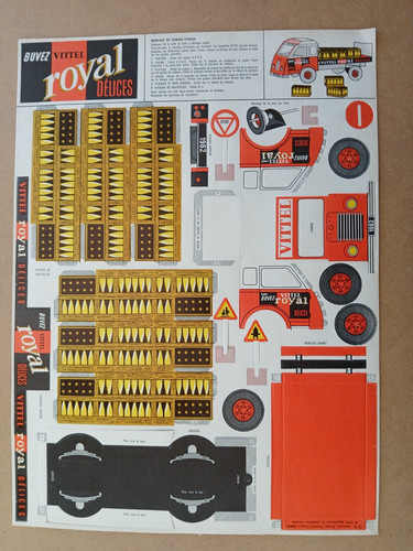 Maquette carton camion - maquette,