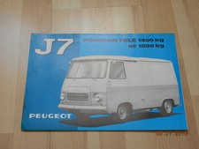 catalogue PEUGEOT J7 fourgon