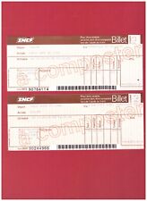 Anciens billets de train SNCF - France - Chemin de fer -  1985