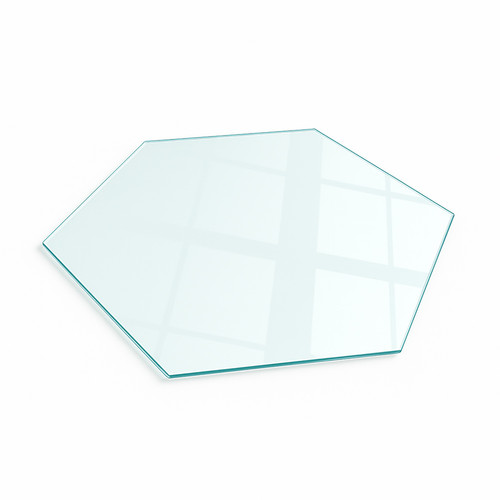 Plaque hexagonale verre - plaque,