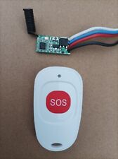 Mini Module radio 433Mhz mono canal avec Télécommande SOS - 3.6V à 24V