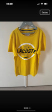 tee shirt lacoste homme XS jaune 
