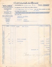 1957 SOCIETE INDUSTRIELLE DES VETEMENTS SOLIDEX A CHATEAUROUX - M. BEAUCHER A