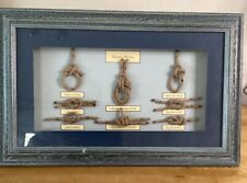 Tableau De Noeuds Marins 41x26 Cm Ancien