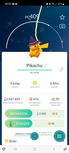 Pikachu witch halloween - pikachu,