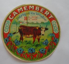 camembert   COOP,    BLEUET    FABRIQUE EN  VENDEE