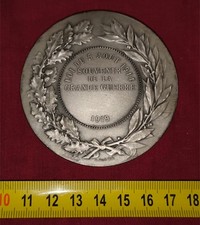 médaille commémorative 5 août 1914 bronze argenté 70 mm en écrin original