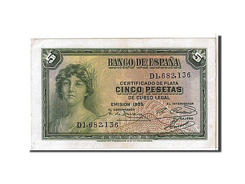 Billet espagne 5 pesetas - billet,, espagne,