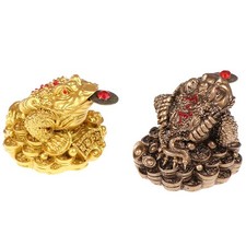 Crapaud feng shui - feng, argent