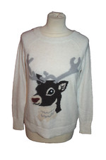 HAUT PULL ML FEMME °°°  H&M  °°° 10% ALPAGA. SEQUINS . TAILLE XS