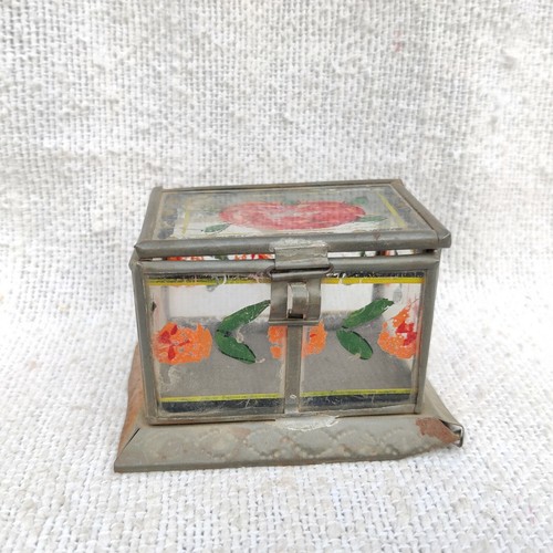 Vintage dos verre main peint - vintage,