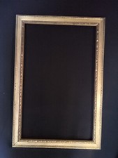 Cadre panoramique en bois sculpté doré format 86x54,5 cm Année 50