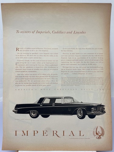 Impérial 1963 revue - ad, crown