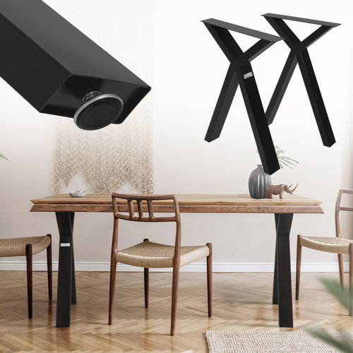 Pieds table acier - 2, x