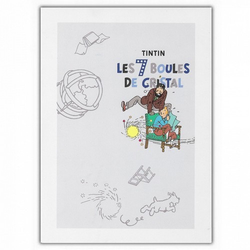 Double postcard moulinsart - postcard,