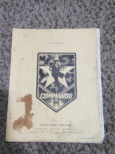 Data east commando arcade - data,