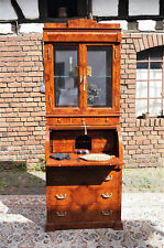 PROMOTION: Secretaire bureau bibliotheque vitrée marqueterie d'un château