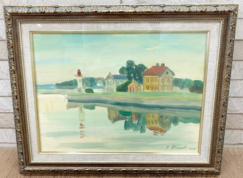 Tableau huile paysage