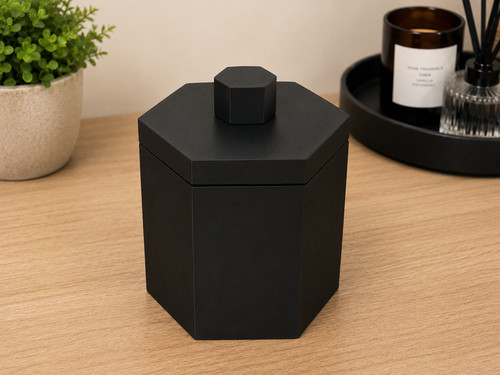 Boîte rangement hexagonale - de,