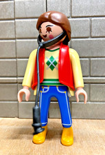 PLAYMOBIL Personnage Soigneur Vétérinaire Zoo 25 - pour CUSTOM RARE VINTAGE