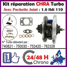 24H00 CHRA TURBO 1.6 HDi 110 CITROEN GT1544V 740821-1 762328-1 762328-2