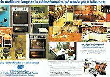 PUBLICITE ADVERTISING 106  1973  les Cuisines équipées  BCF (2p) Mobalpa Cesa