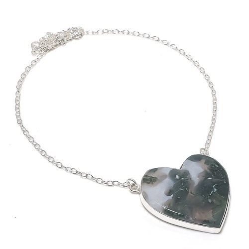 Pendentif chaîne pierre