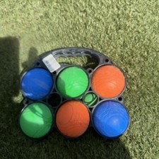Jeu de boules de  pétanque pour enfant 6 boules plastiques, plage et jardin .