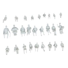 Figurines miniatures blanches