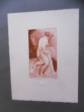 PEQUEGNOT Auguste Gravure Etching Femme Erotisme Chalcographie Louvre