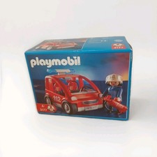 Playmobil 3177: Capitaine Pompier Et Véhicule/ Boîte Neuve Et Fermée