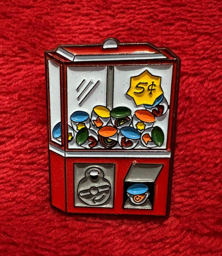 Gumball machine enamel pin - ,
