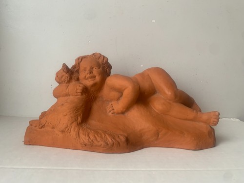 Ancienne sculpture terre - sculpture, en
