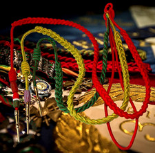 FOURRAGERE TRIPLE 3°REI - Ferrets Or (Légion Etrangère & Armées)