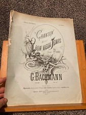 G. Bachmann Chanson du bon